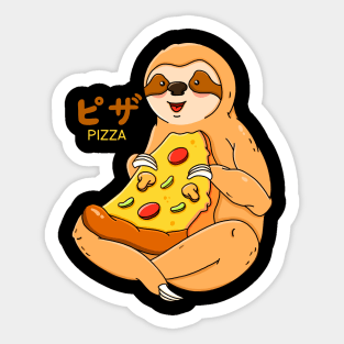 Sloth Pizza Sticker